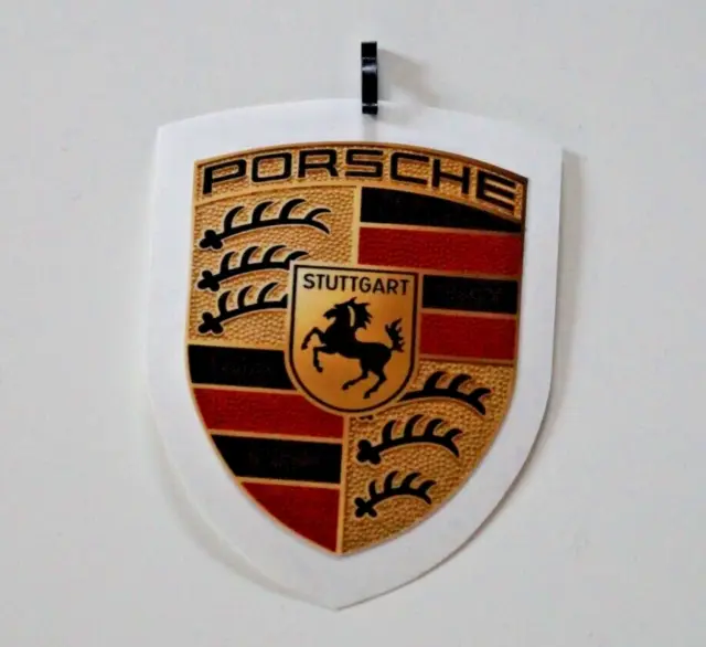 Porsche Aufkleber Wappen Original Emblem Logo Sticker 6,5cmx5cm Käfer Bus Felgen 3
