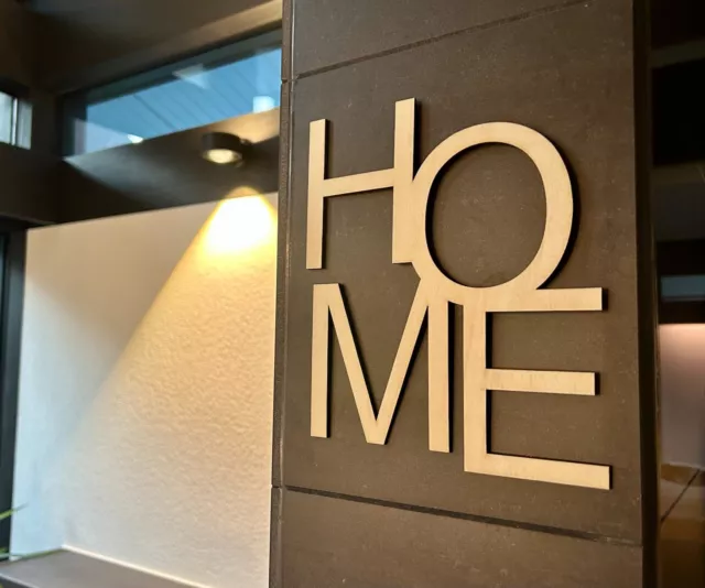 Home 3D Schriftzug | Wohnzimmer Deko | Einzugsgeschenk | Wanddeko Flur | Wandtat