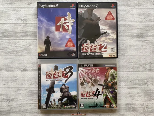 SONY Playstation PS2 & 3 Way of the Samurai 1 & 2 & 3 & 4 set from Japan