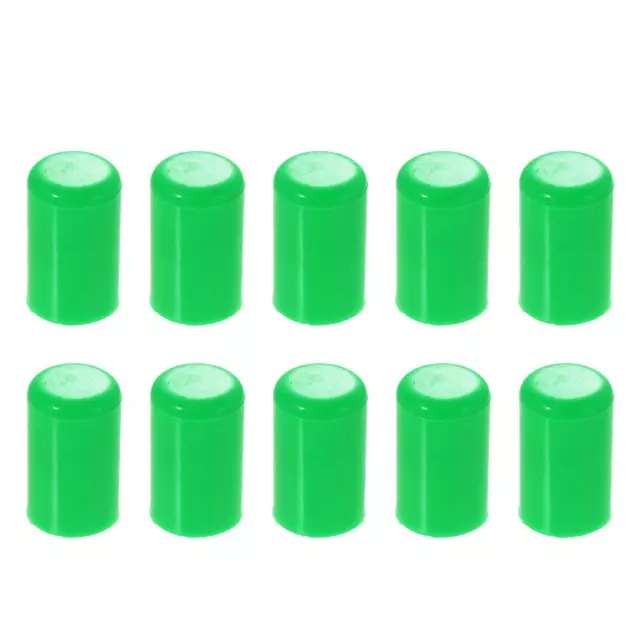 10Pcs 12mm 0.47" Voiture Silicone Aspirateur Tuyau Tube Terminal Bouchon Vert