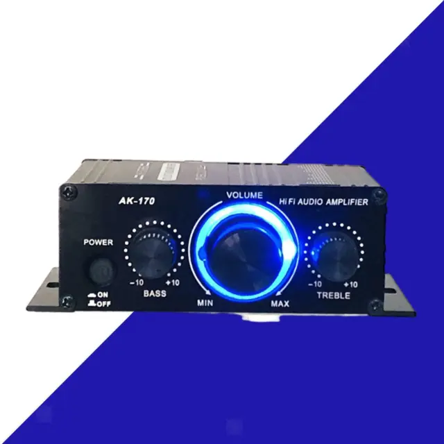 de Puissance HiFi Mini Récepteur Audio Contrôle Du Volume de L'ampli Stéréo