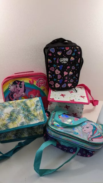 Pacchetto borse pranzo ragazze, smiggle, my little pony, unicorno, sirena