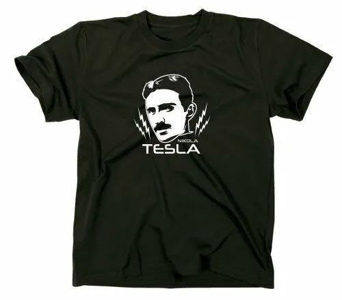 Nikola Tesla Nerd T-Shirt Erfinder Freie Energie Geek Science Wissenschaftler