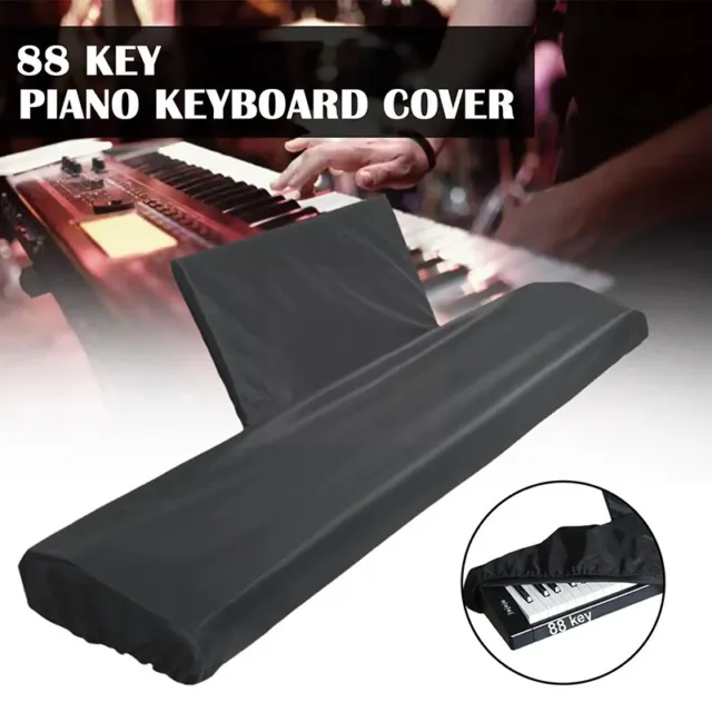 88 Key Piano Keyboard Black Dust Cover Protector Waterproof-Dust Storage Bag DH