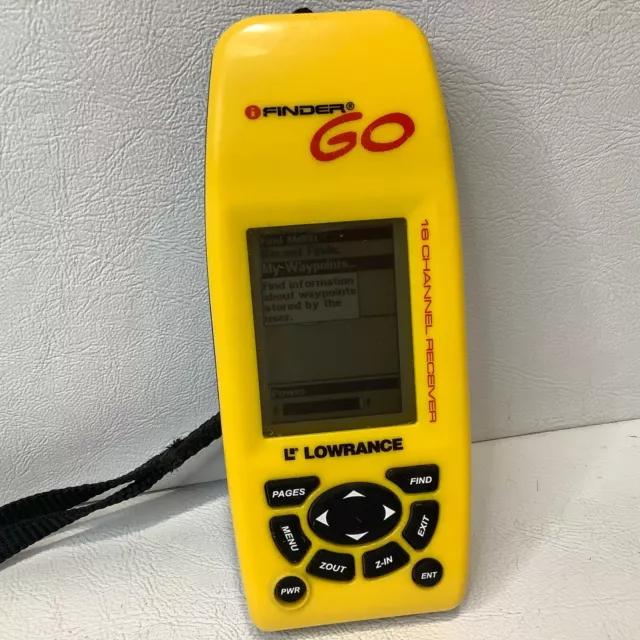 Lowrance iFinder Go Handheld 16 Channel Receiver Yellow