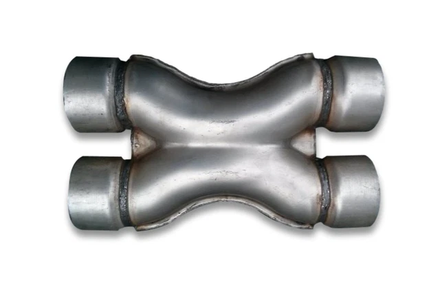 X-Pipe 3" 76mm Stahl-Abgassystem-Verbindungsrohrabschnittsteiler