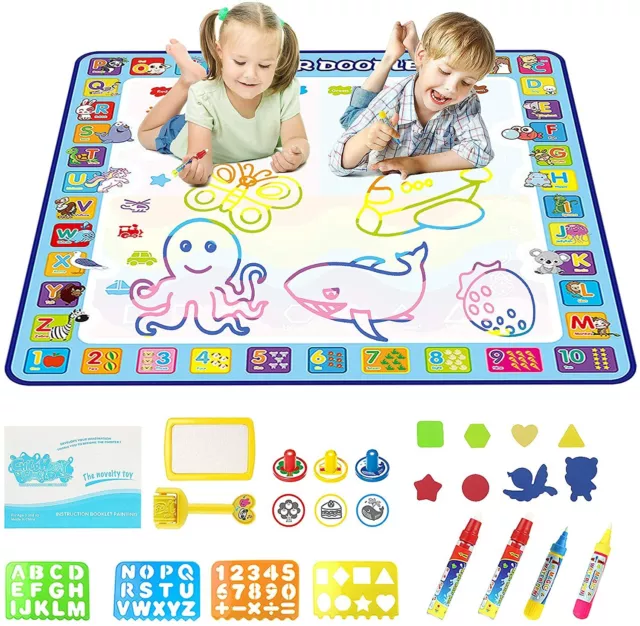 KIDS GIFTS Water Drawing Mat Large Aqua Doodle Mat Mess Free Doodling Painting