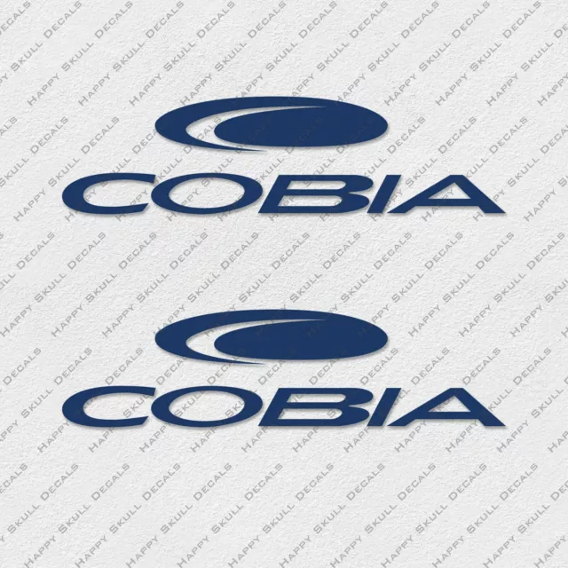 COBIA BOATS LOGO STYLE1 DECALS STICKERS Set of 2 16" LONG