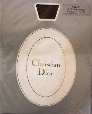 NEUF 2 Dior collant polyamide soie noire CHRISTIAN DIOR SLIM CRISTAL JAIS taille 9 