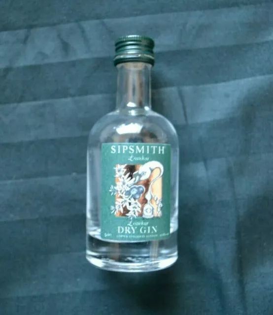 Sipsmith London Dry Gin Miniature EMPTY Glass Bottle