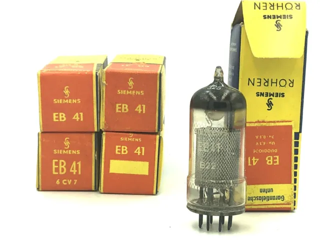 EB41, Siemens label, Vacuum Tube, lampe Röhre Valve Lampa. NOS, NIB. X1