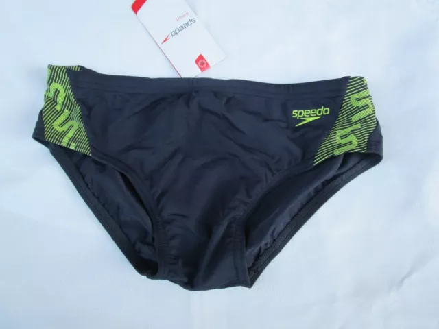 Boys   Speedo Endurance Monogram Racer Briefs    Size 10    NWT