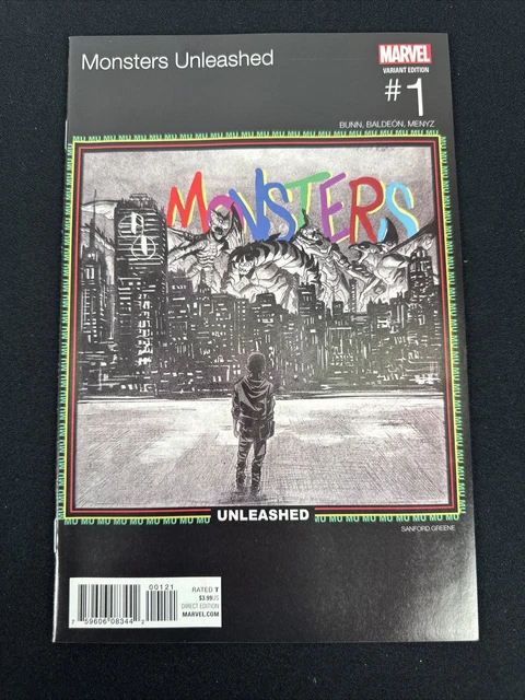 Monsters Unleashed 1 Sanford Greene Hip-Hop Variant (2017, Marvel Comics)