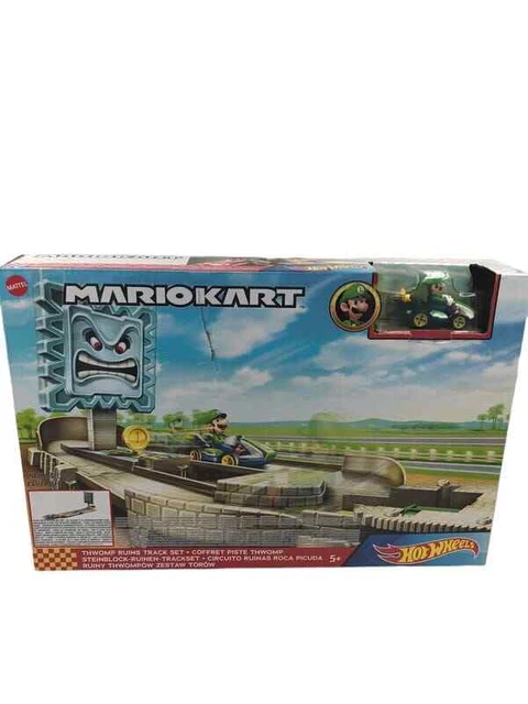 Hot Wheels - Mario Kart Piste de Course Piranha - Voiture Kart à L