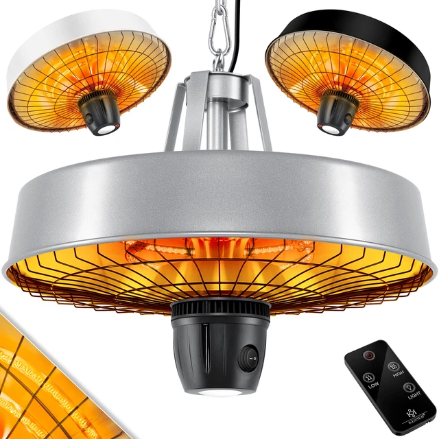 KESSER® Deckenheizstrahler Heizpilz Infrarot-Heizstrahler 2500W Quarzstrahler