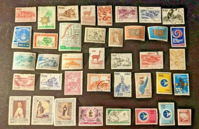 Peru. Beautiful, Large Stamp Lot. With Some BOB. Used to MH. sal's stamp store.