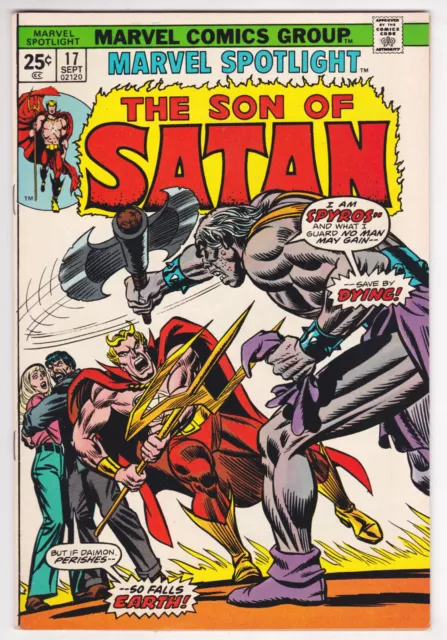 Marvel Spotlight #17 Very Fine-Near Mint 9.0 Damion Hellstrom Son Of Satan 1974