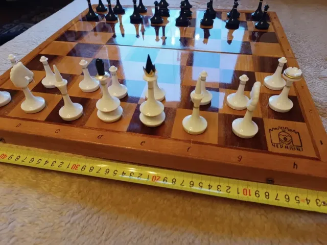 Rare Olympic Big Board Soviet USSR Vintage Chess Set