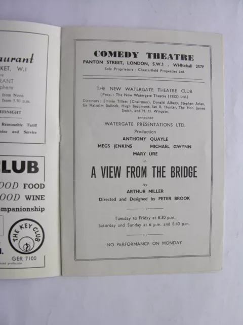 A VIEW FROM THE BRIDGE 1956 Anthony Quayle Mary Ure Richard Harris Michael Gwynn 2