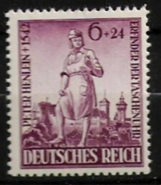 Deutsches Reich Nr.819 ** Peter Henlein 1942, postfrisch