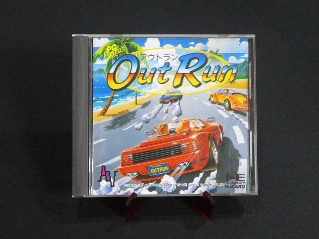 Tested Out Run OUTRUN PC Engine Hu CARD NEC Avenue Racing (c) SEGA 1990 Japan 1