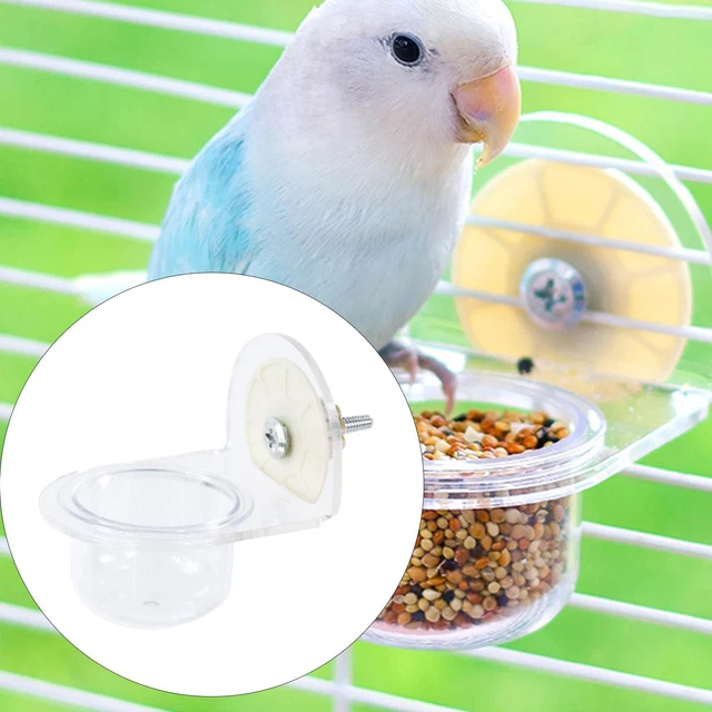 Lot De 4 Bols En Acier Inoxydable Pour Oiseaux – Mangeoires Amovibles Pour Perroquet, Perruche, Hamster – Fixation Facile Sur Cage - 7