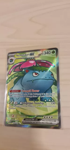 POKÉMON TCG VENUSAUR ex Scarlet & Violet - 151 003/165 Holo Double