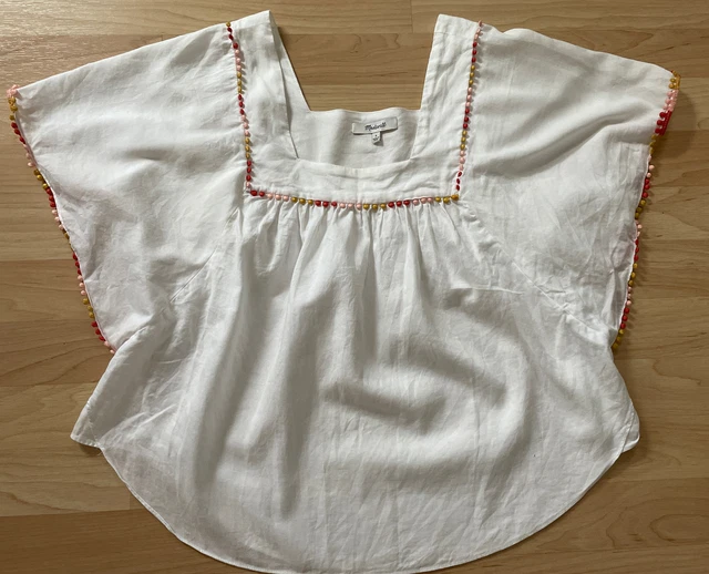 madewell pom pom butterfly top