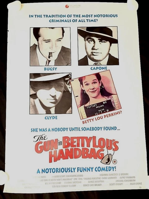RARE 90s FILM POSTER | THE GUN IN BETTY LOU'S HANDBAG   33x23" UK QUAD