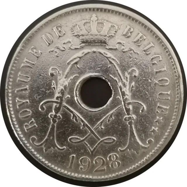 Monnaie Belgique - 1928 - 25 centimes - Albert Ier - type Michaux en français