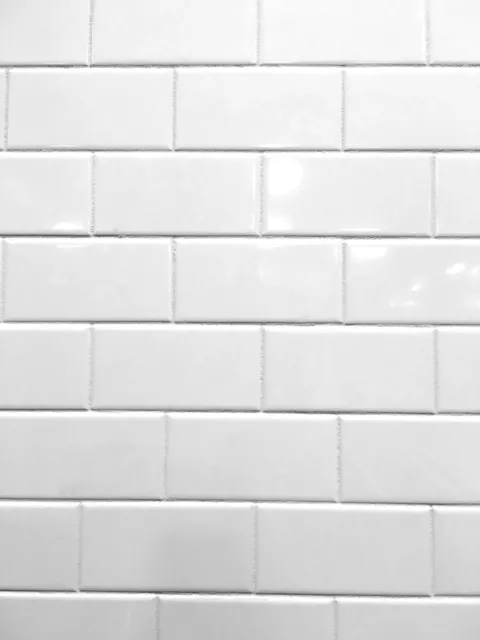 White 3x6 Shiny Glossy Finish Ceramic Subway Tile Backsplash Wall Floor Kitchen
