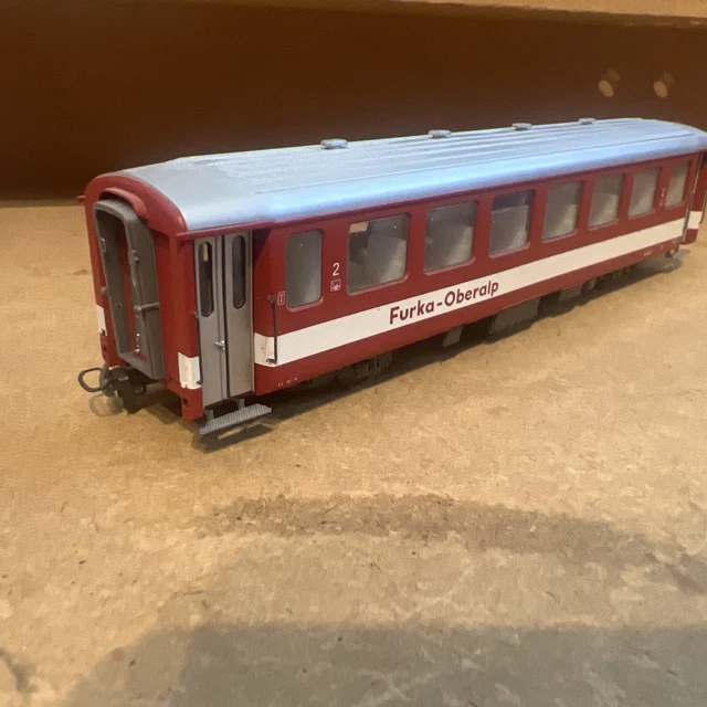 BEMO HOM SCALE Furka-Oberalp 2nd Class Coach B4272 12mm gauge Narrow ...