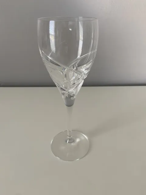 1 Vintage Davinci Grosseto Etched Crystal Wine Stemware Glass Replacement