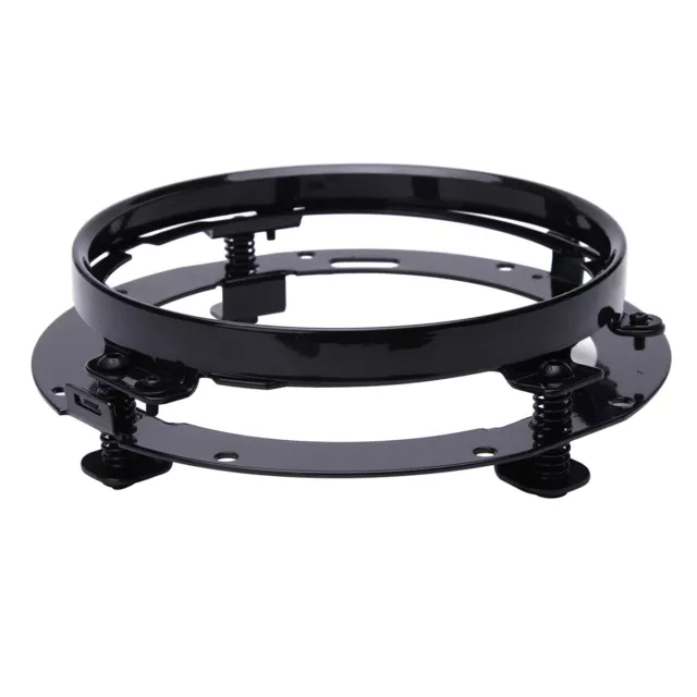 Per Harley Davidson Touring 7" faro staffa montaggio rotondo anello supporto nero