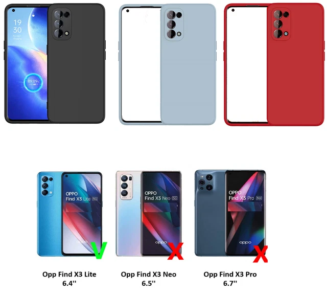 Coque Silicone Ultra Slim Transparente Pour OPPO A54/A74/A94 5G/Reno 2/4Z/Find X2 Lite/X3 Neo/A9X