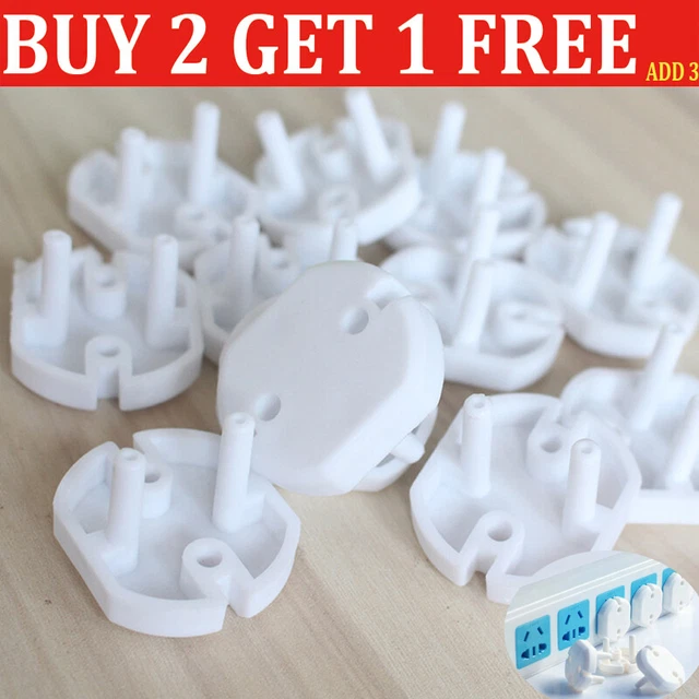 10Pcs EU Plug Power Outlet Safe Cover Socket Protective Baby Kid Safety Guard GN