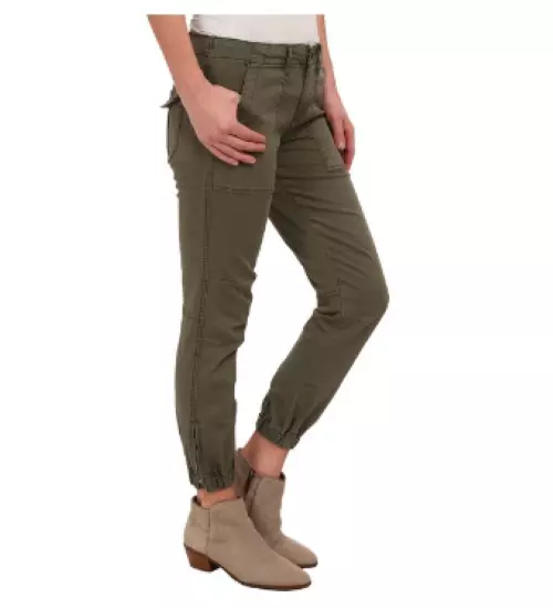 Sanctuary Women's Green Peace Trooper Jogger Pants Zipper Hem Women's Size 27