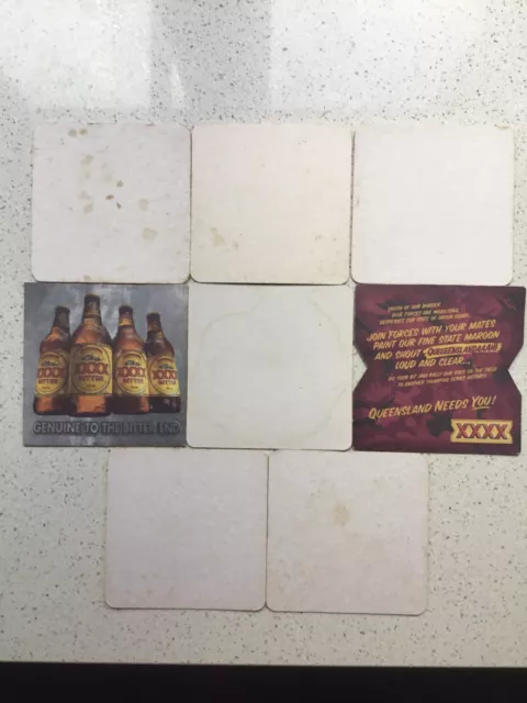 Rare Vintage Xxxx (8) Beer Coasters Collection 2