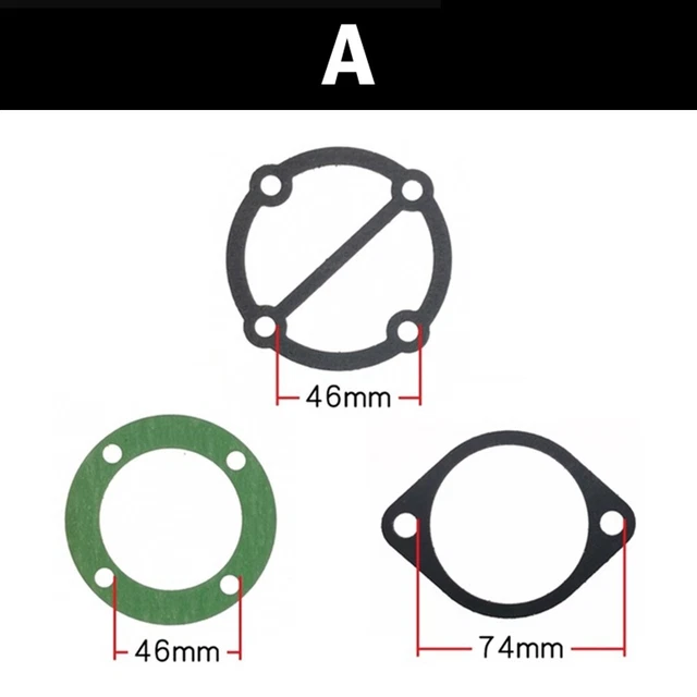 Guarnizioni piastra valvola set 3 pz testata cilindro guarnizioni compressore d'aria