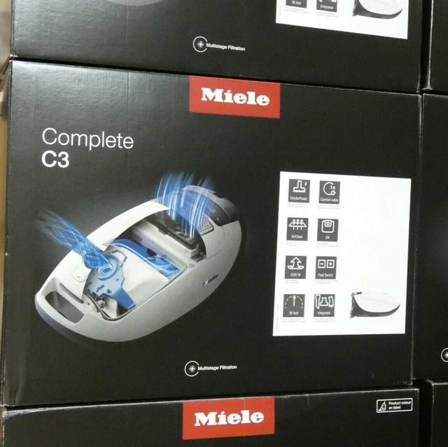 MIELE COMPLETE C3 Excellence Total Care Canister Vacuum + Electro Head
