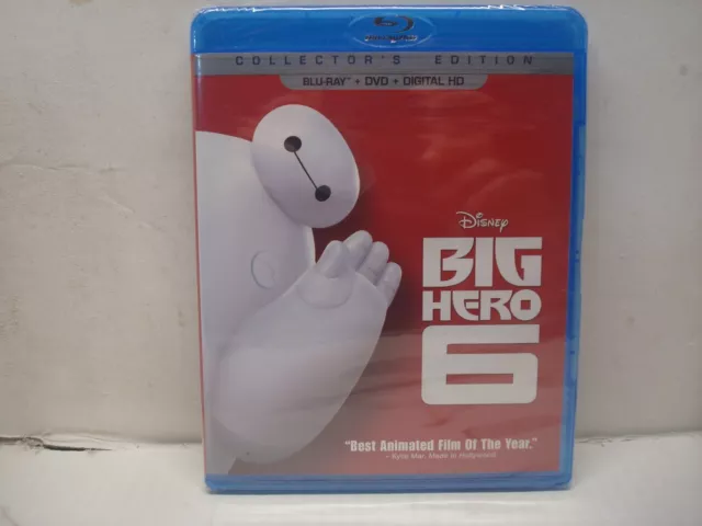 Big Hero 6 (Disney's Collectors Edition Blu-ray and DVD, 2015) NEW