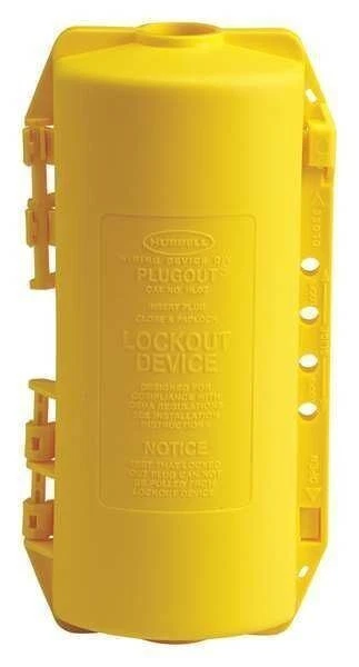 BRADY Plug Lockout, Yellow, 65968