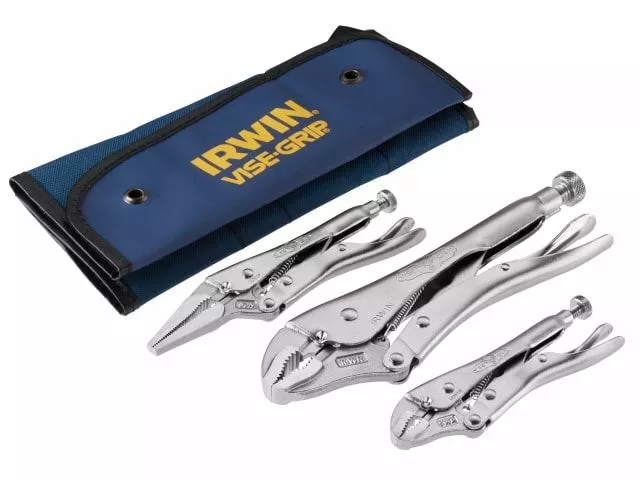 IRWIN Vise-Grip TVG73 Locking Plier Set, 3 Piece