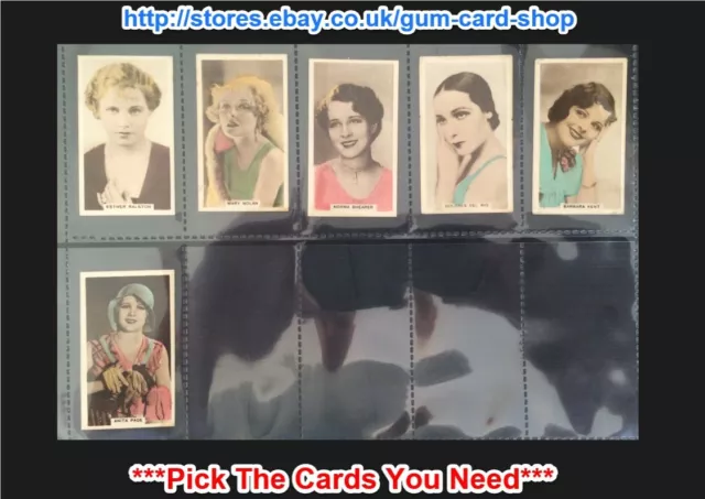 Cavanders - Cinema Stars 1934 (G/F) *Pick The Cards You Need*