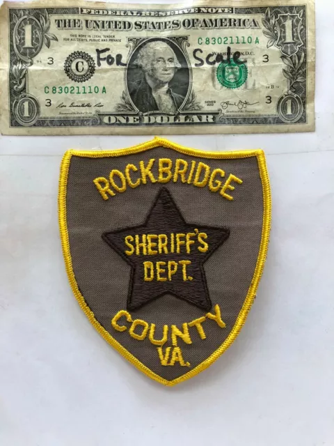 Rockbridge County Virginia Police patch Un-sewn great condition