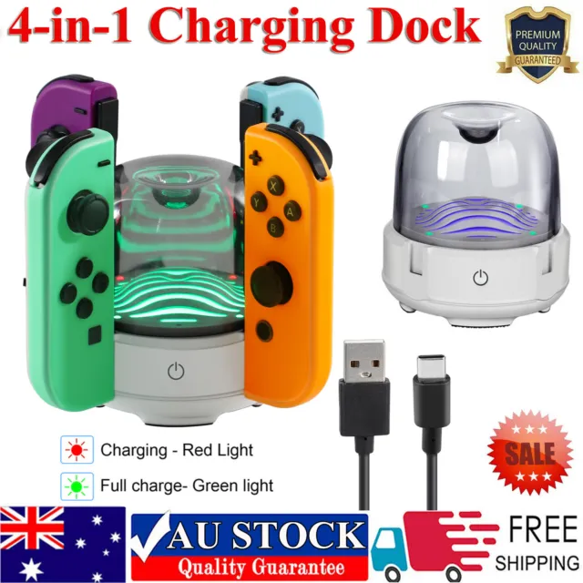 4 in 1 Charger Charging Dock Station Fit For Nintendo Switch Joy-Con Controller