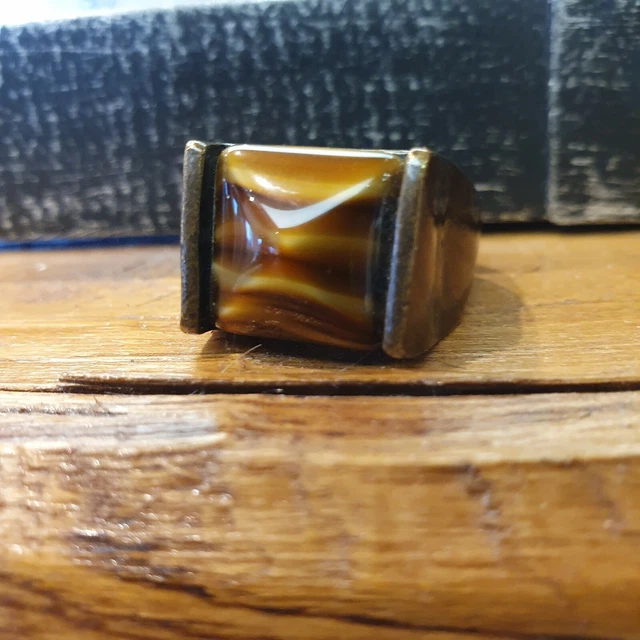 Bague Tribu Rigaux En Bronze émaillé - Neuve Avec étiquettes, Design Tribal Ethnique, Unique