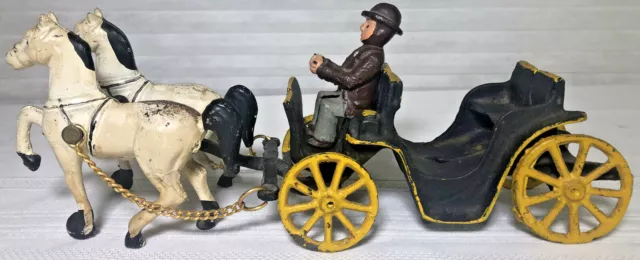 Horse drawn 1845  buggy Cast Iron Carriage