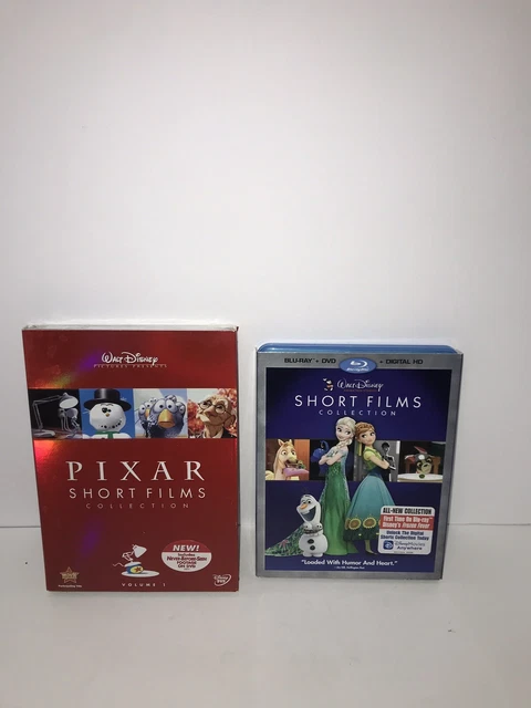 Walt Disney Shorts Bluray X Pixar Short Films Dvd Lot New