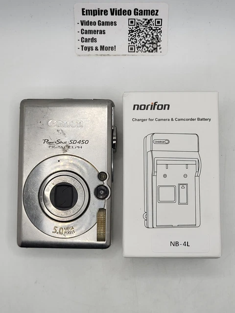 CANON POWERSHOT SD450 Digital Elph Camera Charger Battery